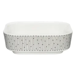 Oven Dishes^Arabia Mainio Sarastus oven dish 0.7 l, Black-white WhiteBlack