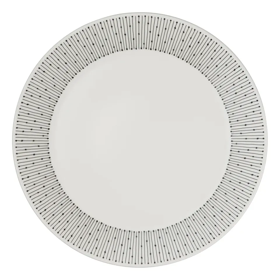Arabia Mainio Sarastus plate Ø25 cm, Black-white BlackWhite