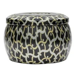 Best Voluspa Maison Noir Mini Tin scented 25 hours, Crisp Champagne Gold-colouredSilver-colouredBlack