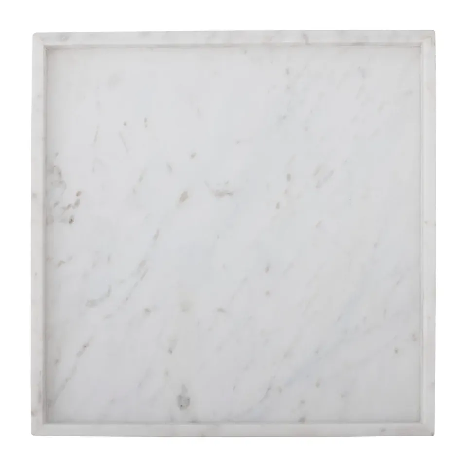 Decorative Trays^Bloomingville Majsa decorative tray 35x35 cm, marble White