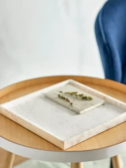 Decorative Trays^Bloomingville Majsa decorative tray 35x35 cm, marble White