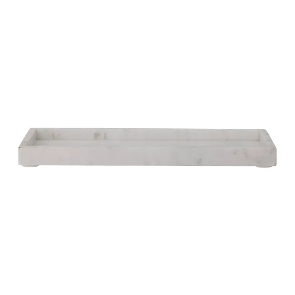 Decorative Trays^Bloomingville Majsa decorative tray 18x38 cm, marble White