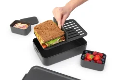 Lunch Boxes & Food Containers^Brabantia Make & Take bento lunch box large 2 L, Dark Grey