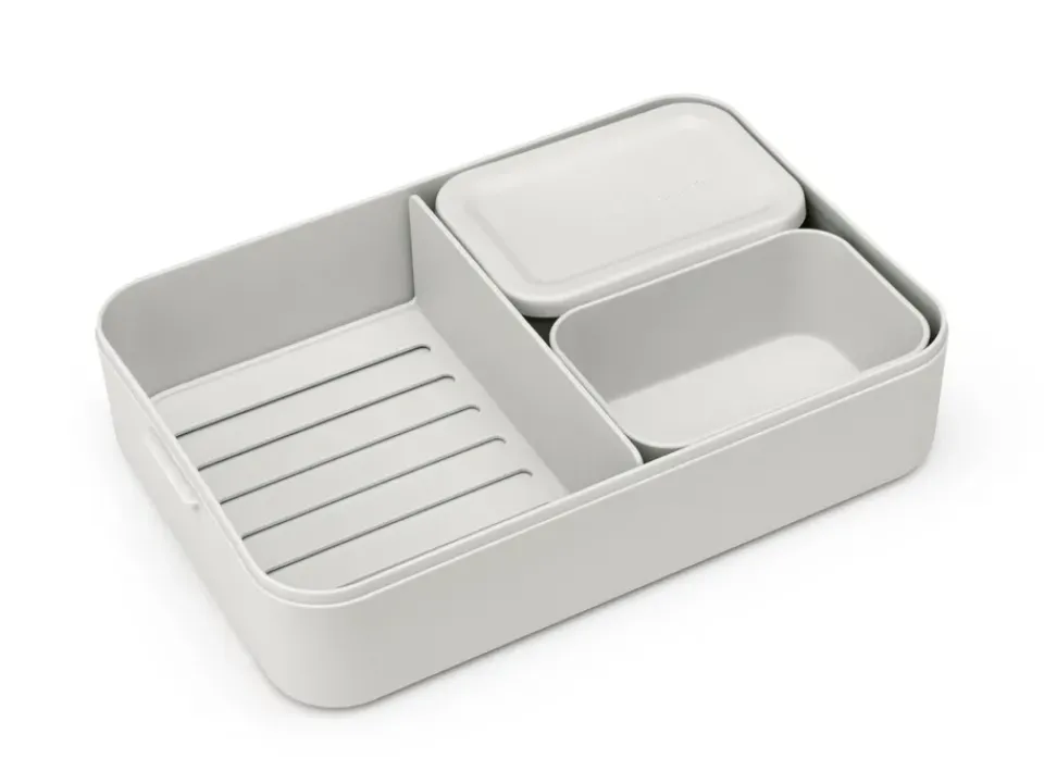 Lunch Boxes & Food Containers^Brabantia Make & Take bento lunch box large 2 L, Light Grey