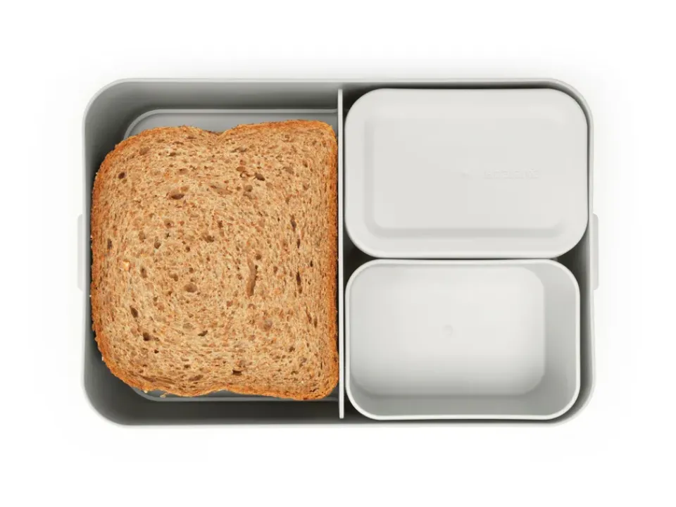 Lunch Boxes & Food Containers^Brabantia Make & Take bento lunch box large 2 L, Light Grey