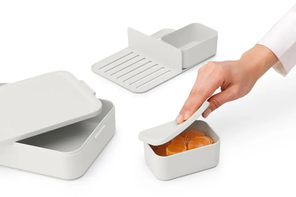 Lunch Boxes & Food Containers^Brabantia Make & Take bento lunch box large 2 L, Light Grey