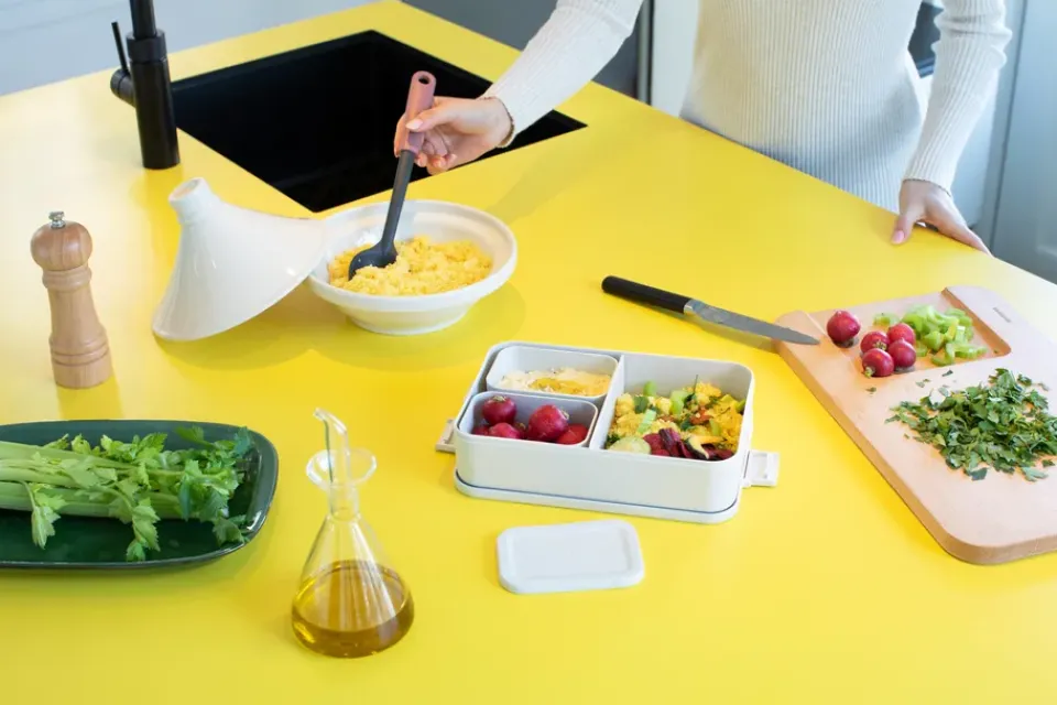 Lunch Boxes & Food Containers^Brabantia Make & Take bento lunch box large 2 L, Light Grey