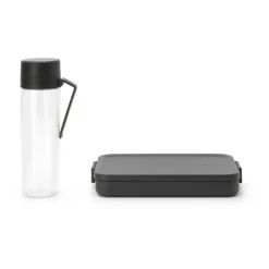 Lunch Boxes & Food Containers^Brabantia Make & Take break lunch set 2 pieces, Dark Grey