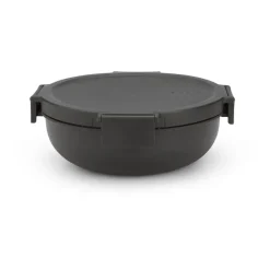 Lunch Boxes & Food Containers^Brabantia Make & Take sallad bowl. 1.3 L, Dark Grey