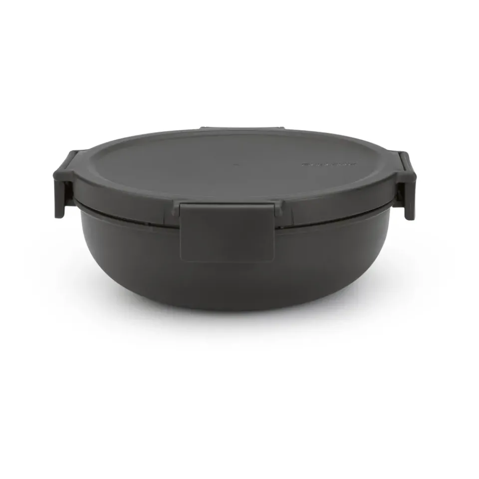 Lunch Boxes & Food Containers^Brabantia Make & Take sallad bowl. 1.3 L, Dark Grey