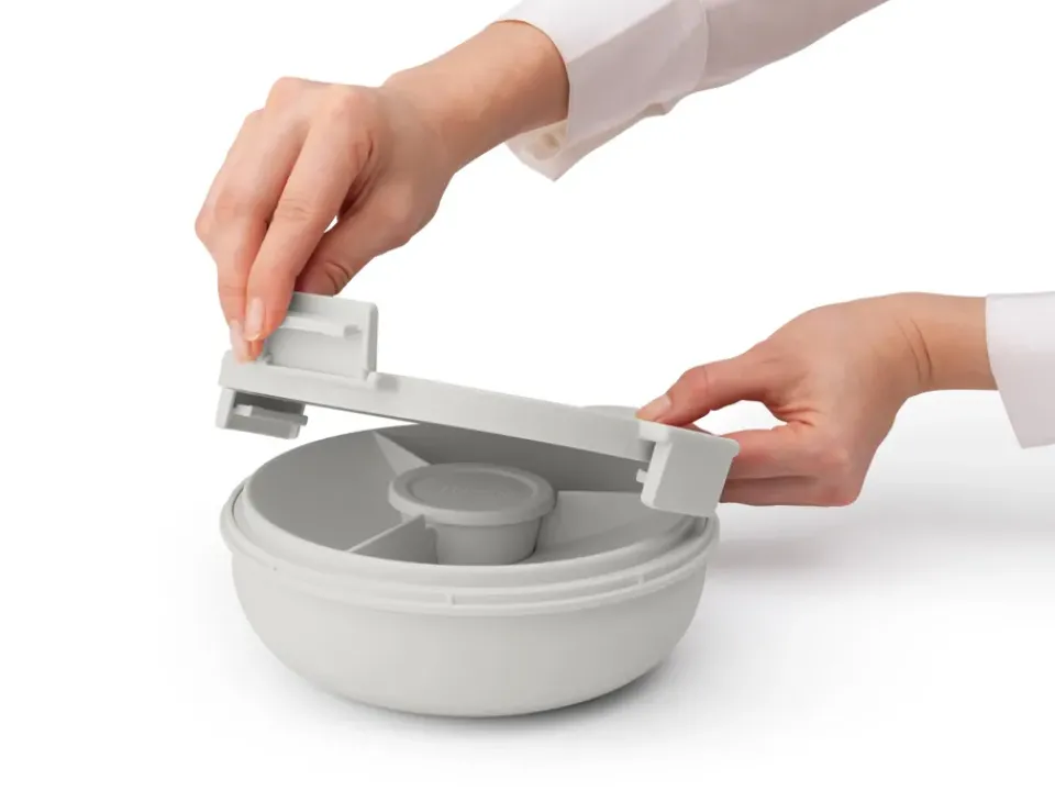 Lunch Boxes & Food Containers^Brabantia Make & Take sallad bowl. 1.3 L, Light Grey