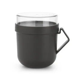 Hot Brabantia Make & Take Soup mug 0.6 L, Dark Grey