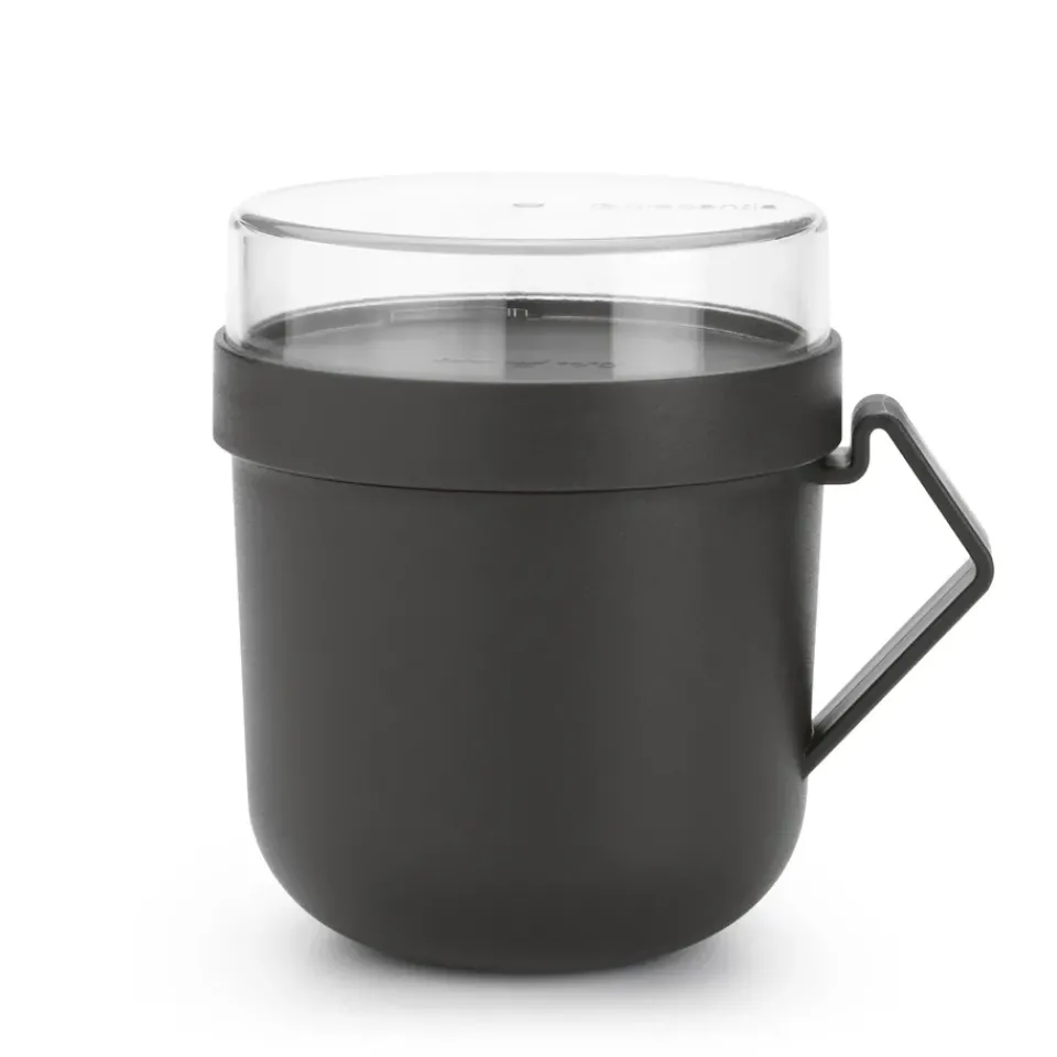 Hot Brabantia Make & Take Soup mug 0.6 L, Dark Grey