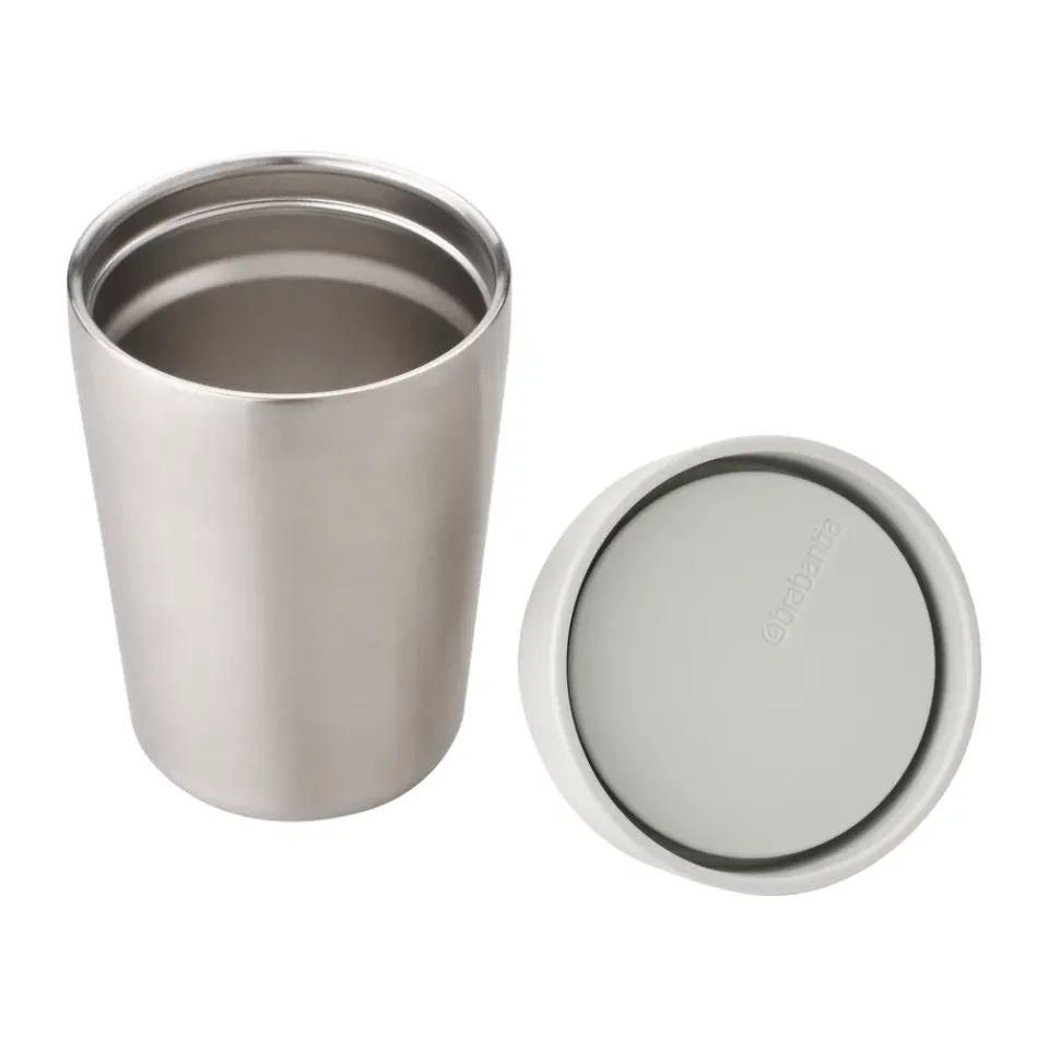 Outlet Brabantia Make & Take termal mug 20 cl, Light Grey