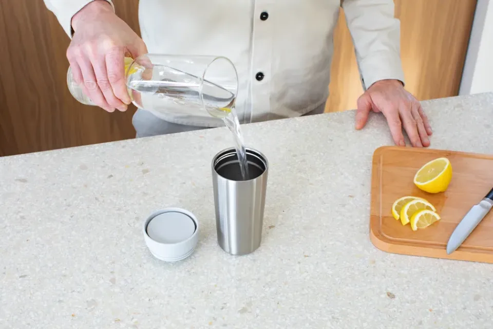 Thermal Flasks & Travel Mugs^Brabantia Make & Take termal mug 36 cl, Light Grey
