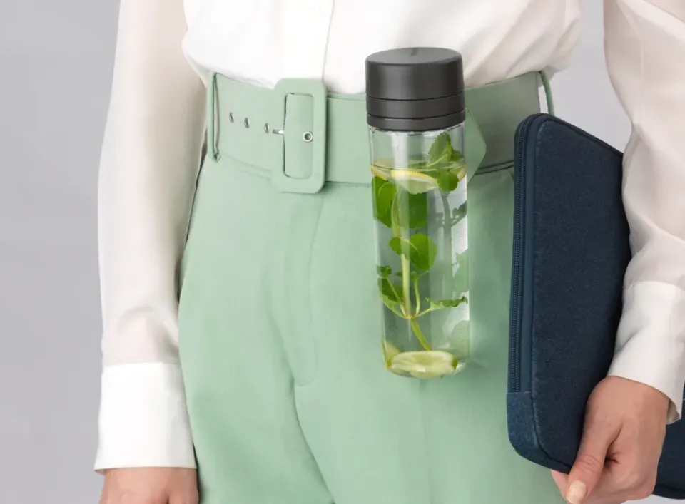Water Bottles^Brabantia Make & Take water bottle with sil 0.5 L, Dark Grey