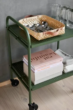 Clearance OYOY Maki trolley serving cart small, Green