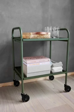 Clearance OYOY Maki trolley serving cart small, Green