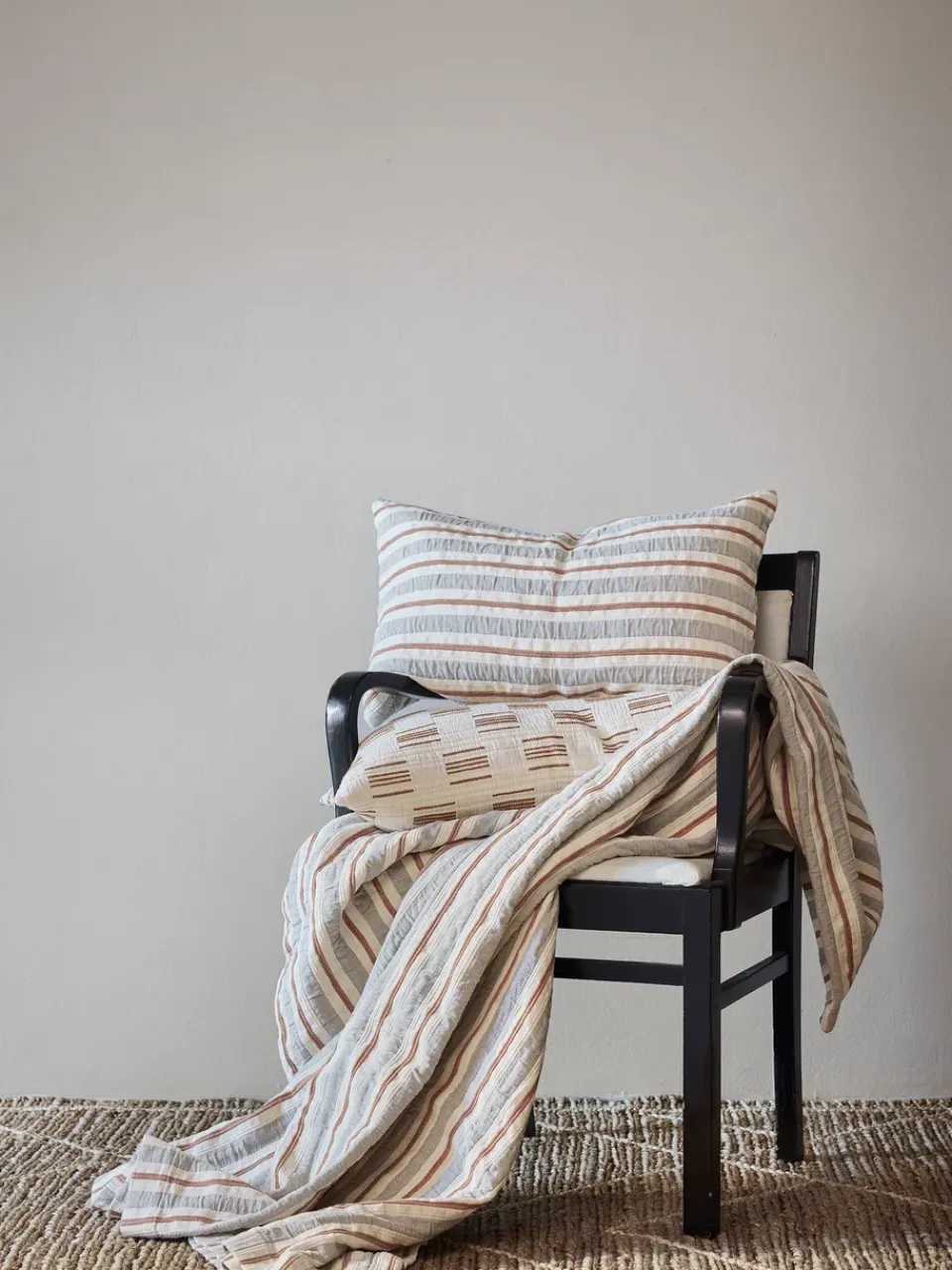 Bedspreads & Throws^Tell Me More Malva bedspread 180x260 cm, Gray-rust red GreyBrown
