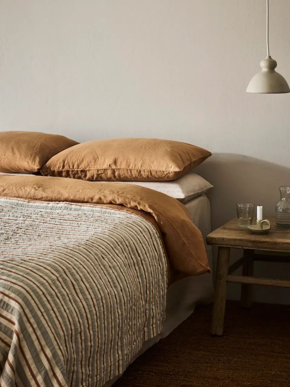 Bedspreads & Throws^Tell Me More Malva bedspread 180x260 cm, Gray-rust red GreyBrown