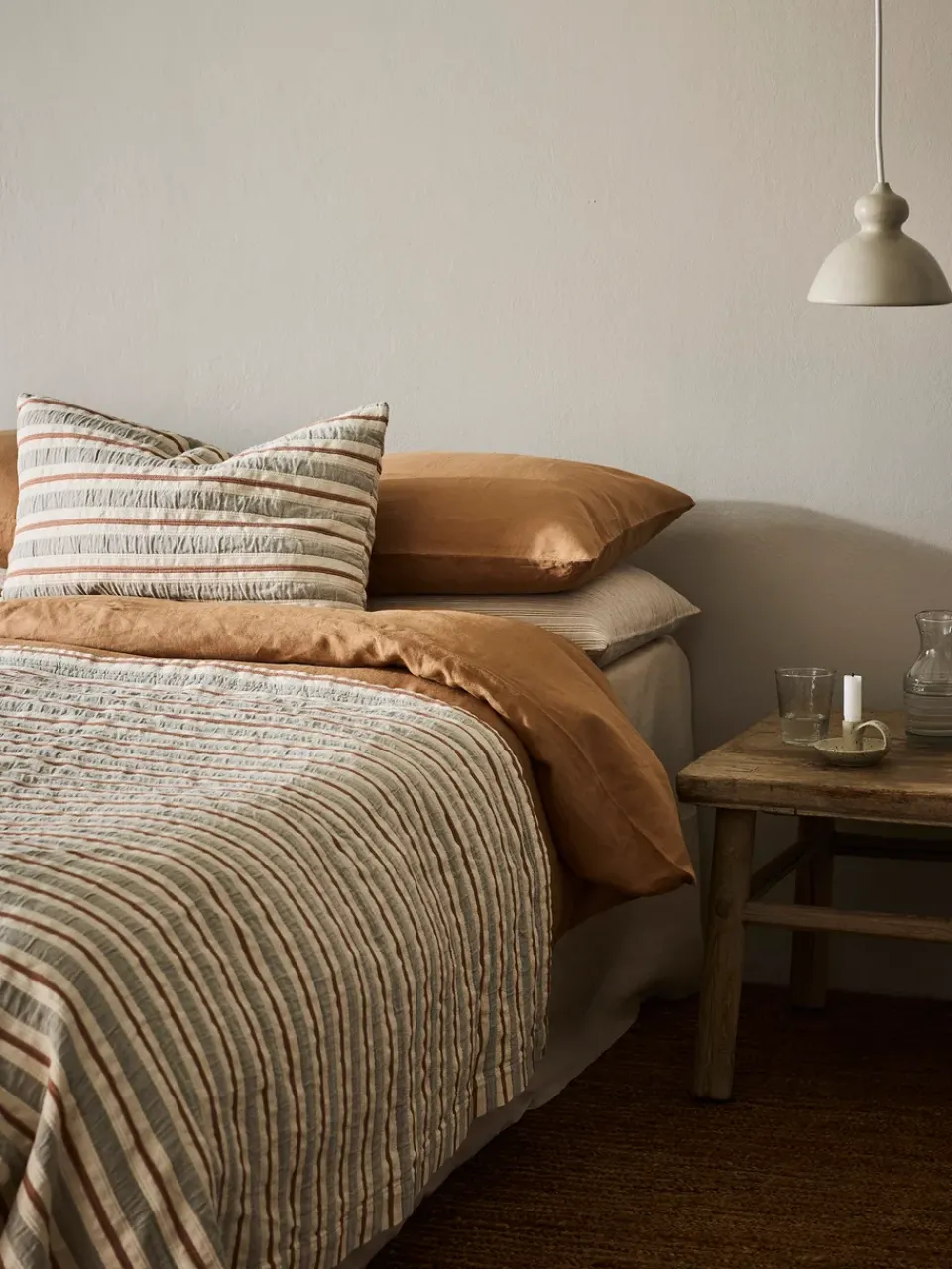 Bedspreads & Throws^Tell Me More Malva bedspread 180x260 cm, Gray-rust red GreyBrown