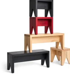 Discount HAY Manolito Long stool, , 60 cm Black