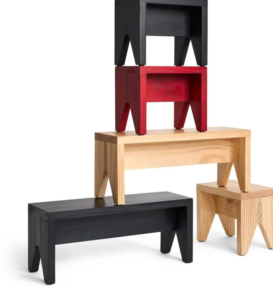 Seating^HAY Manolito Short stool, , 30 cm Red