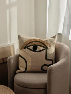 Cushion Covers^Broste Copenhagen Manon cushion cover 50x50 cm, Beige