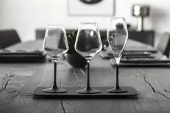 Online Villeroy & Boch Manufacture Rock champagne glass 26 cl 4-pack, Clear-black BlackTransparent