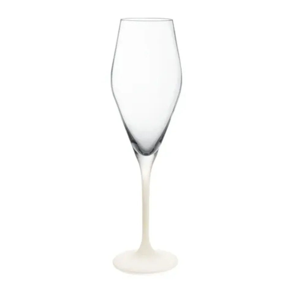 New Villeroy & Boch Manufacture Rock champagne glass 26 cl 4-pack, Clear- White