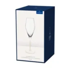 New Villeroy & Boch Manufacture Rock champagne glass 26 cl 4-pack, Clear- White