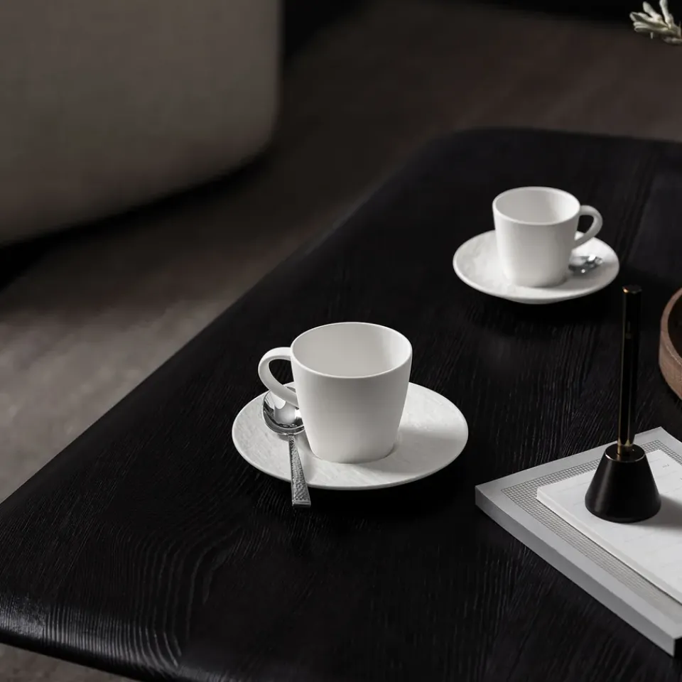 Tea & Coffee Saucers^Villeroy & Boch Manufacture Rock coffee saucer Ø15.5 cm, Blanc White