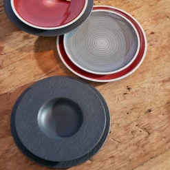 Deep Plates^Villeroy & Boch Manufacture Rock deep plate Ø28 cm, Black