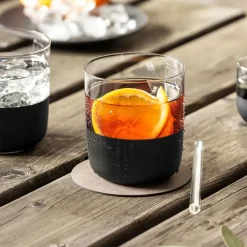 Whiskey & Cognac Glasses^Villeroy & Boch Manufacture Rock Old fashioned glass 25 cl 4-pack, Clear BlackTransparent