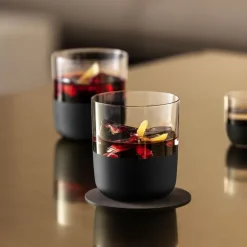 Whiskey & Cognac Glasses^Villeroy & Boch Manufacture Rock Old fashioned glass 25 cl 4-pack, Clear BlackTransparent