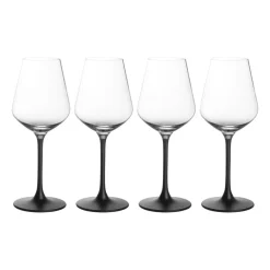 Online Villeroy & Boch Manufacture Rock red wine glass 47 cl 4-pack, Clear-black BlackTransparent