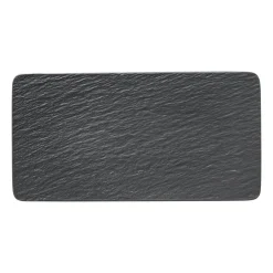 Serving Platters & Dishes^Villeroy & Boch Manufacture Rock serving plate 18x35 cm, Black