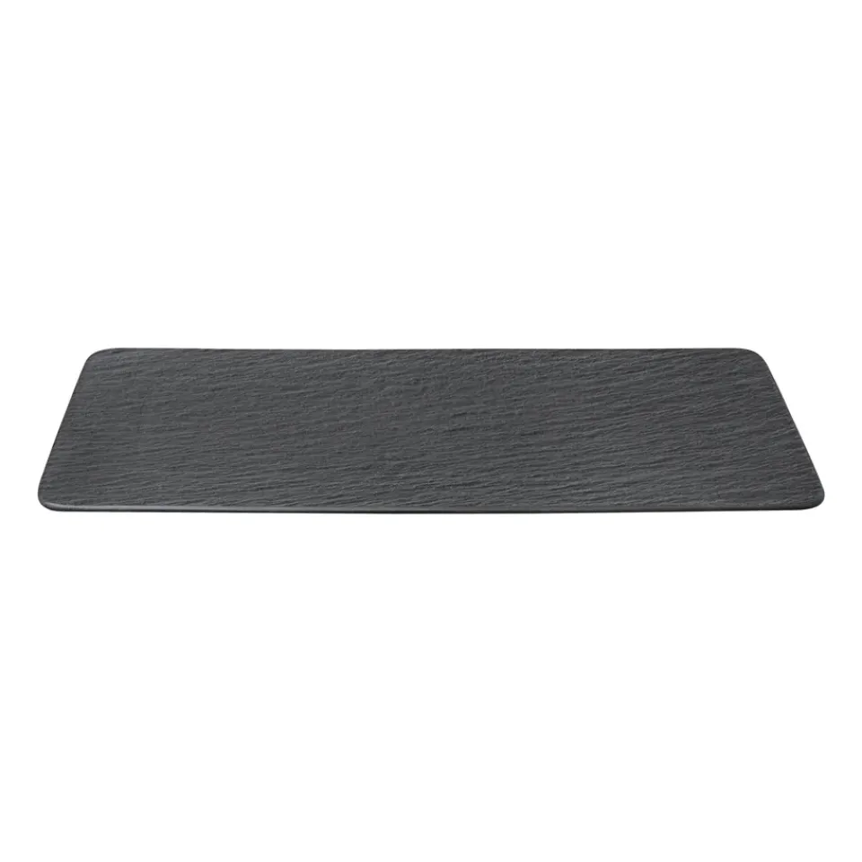 Serving Platters & Dishes^Villeroy & Boch Manufacture Rock serving plate 18x35 cm, Black