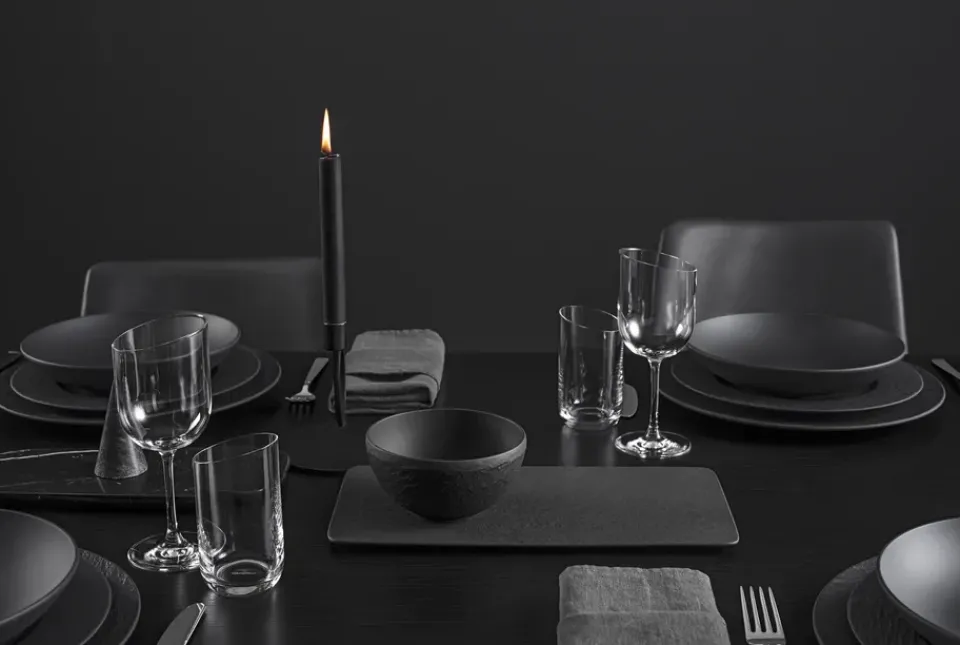 Serving Platters & Dishes^Villeroy & Boch Manufacture Rock serving plate 18x35 cm, Black