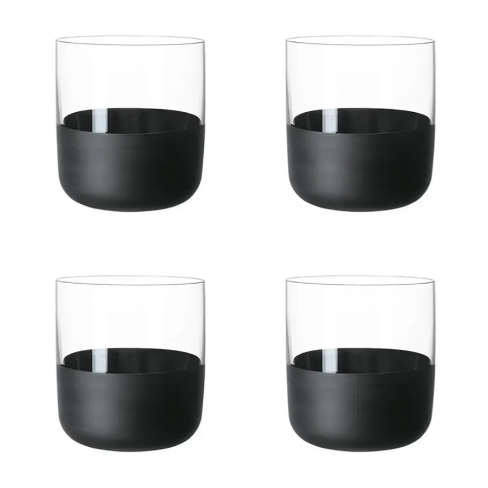 Online Villeroy & Boch Manufacture Rock shot glass 4 cl 4-pack, Clear BlackTransparent