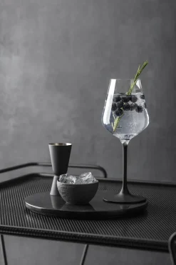 Wine Glasses^Villeroy & Boch Manufacture Rock white wine glass 38 cl 4-pack, Clear-black BlackTransparent