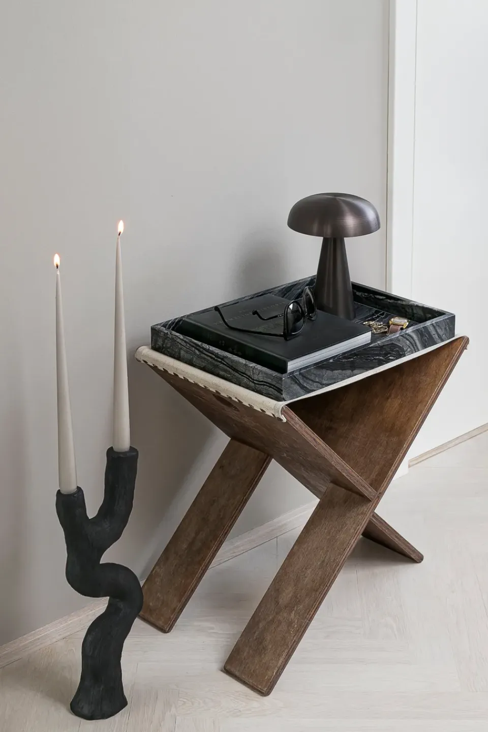 Decorative Accessories|Decorative Trays^Mette Ditmer Marble decoration tray large 30x40 cm, Black-grey BlackGrey