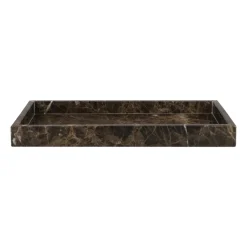Online Mette Ditmer Marble decorative tray 16x31 cm, Brown