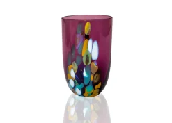 Clearance Anna Von Lipa Marble drinking glass 30 cl, Mulberry Purple