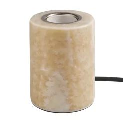 Online Unison Marble lamp base, silk matte, Ø8x10.5 cm Beige