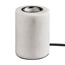 Discount Unison Marble lamp base, silk matte, Ø8x10.5 cm White