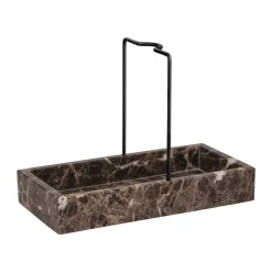 Other Washing & Cleaning Accessories^Mette Ditmer Marble sink organiser 12x23.5 cm, Brown