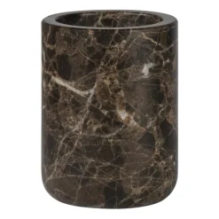New Mette Ditmer Marble toothbrush holder 10 cm, Brown