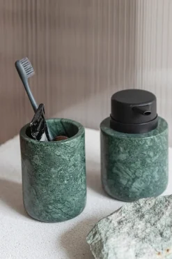 Hot Mette Ditmer Marble toothbrush holder 10 cm, Dark forest Green