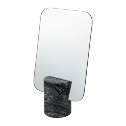 Table Mirrors^Mette Ditmer Marble vanity mirror, Black-grey, 30 cm BlackGrey